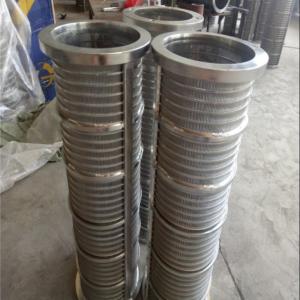 China Johnson Mesh 300mm Wedge Wire Screens Filter 304 Stainless Steel High Strength factory