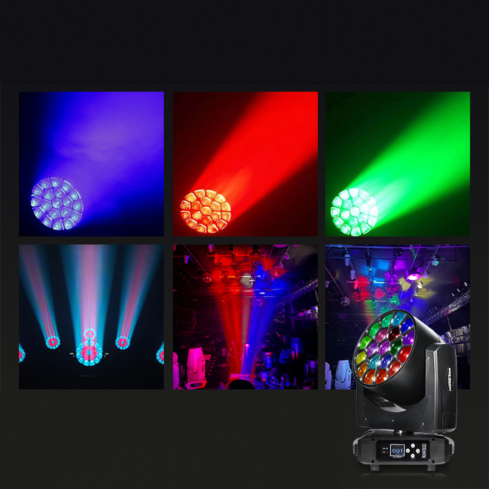 RGBW LED Moving Head Lights Bar DJ Shows Lamp DMX 3d Vertical Tube With Focus For Club Dmx 512 Stage Light 90 800w 19x 40W 4in1