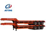 30 Ton 40 Ton 50T 40ft Low Bed Trailer Dimensions 3 Axle Semi-Trailer Truck