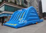 Hit and Run 6 lanes giant inflatable adult slide for outdoor mud run adventure