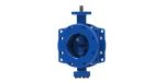 Blue Arch Shape High Performance Butterfly Valves Ductile Iron GSJ500-7