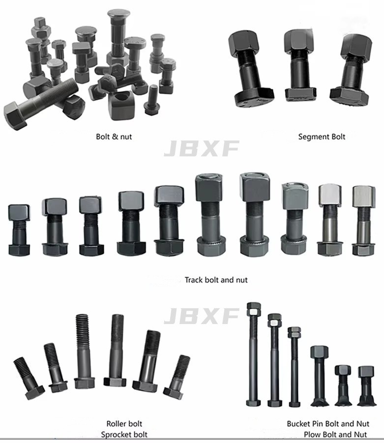 76007851 1434891 73181582 Excavator Track Shoe Bolt And Nut Standard Sizes