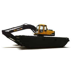 China Rated Power 110 Kw River Dredging Equipmen Heavy Duty Floating Excavator factory