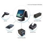 High Performance Retail Pos System , 12 Inch Display Small Business Pos System