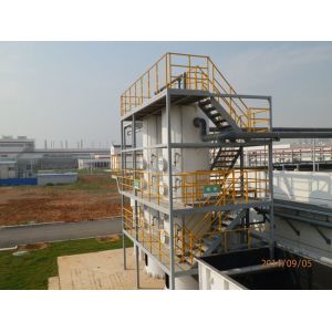 China Layered Cylindrical Activated Carbon Adsorption Tower Airflow Distribution factory