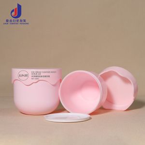 Luxury 250g 300g 400g White PP Empty Cream Jar White Screw Lid 300ml Capacity