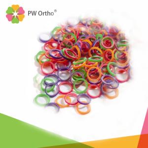 China Intraoral Neon Rubber Orthodontic Elastic Bands Colored factory