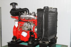 China 3000rpm ISUZU technology 4BD diesel engine prime power from 72KW to 100KW for power of the fire fighting pump in red factory