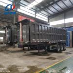50 tons 3 axle self discharge tipping truck trailers with and HAVY hydraulic