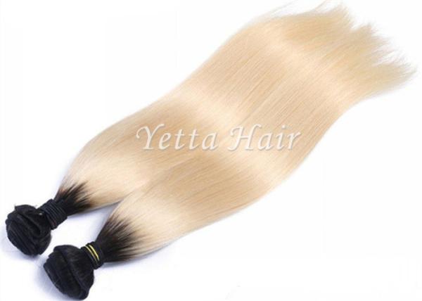 Soft Smooth Colorful Ombre Hair Extensions , 12 - 30 Inch Straight Remy Hair