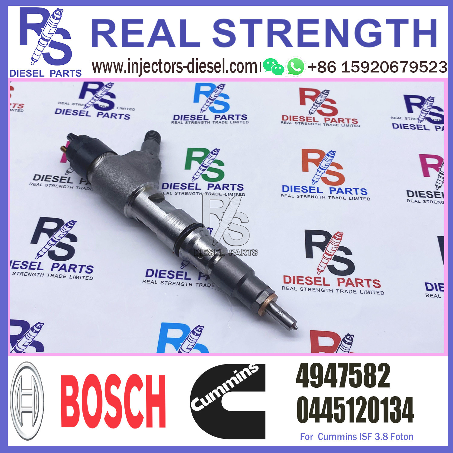 0445120134 5283275 BOSCH Diesel Injector 4947582 For Cummins FOTON Vogla ISF