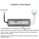 IP67 Waterproof LED Power Supply 12V 150W 12.5A Light Module Protective Tube