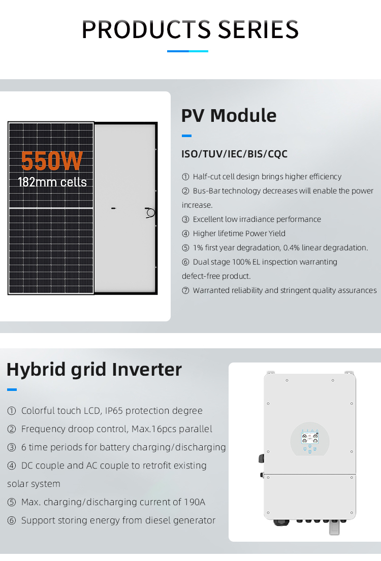 10kw Solar Power Hybrid System photovoltaic 10kw home solar power kit