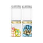 Snacks Dried Fruit Kitchen Storage Clear Plastic PET Jar With Lids