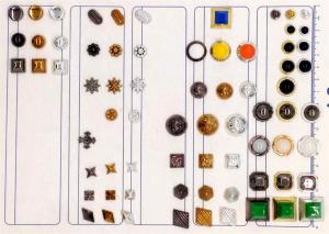 China Plastic rivets, ABS plastic pearls,Various accessories /Rivets of various shapes Gun,nickle,gold 6mm 8mm 10mm 12mm factory