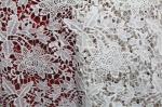 100% Polyester Chemical embroidery lace fabric for lady's dresses and Garment