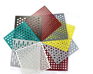 China Architectural PVDF Size 1500*2500mm Perforated Metal Mesh Sheet factory