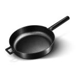 OEM Lightweight Cast Iron Skillet Frying Pan 6.5cm Height 2.1kg Smoke Free With