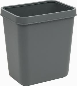 China Multicolor Hotel 15L Rectangle Plastic Waste Dustbin factory