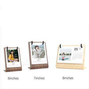 China Desk Wooden Calendar Stand 6inch 7inch 8inch Calendar Wood Stand factory