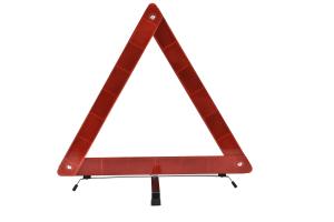 China Roadside Warning Triangle / Triangle Warning Light 43cm Red Color Cross Stand factory