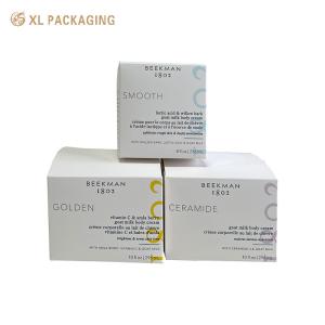 China Custom Printed Cosmetic Bottle Folding Card Paper Box Makeup White Paper Box Cardboard White Skin Care Packaging Paper factory