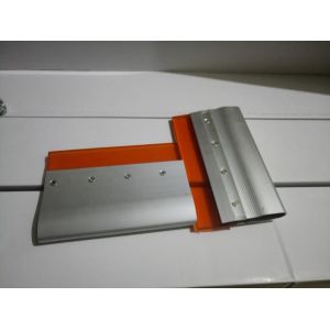 Customizable Polyurethane Squeegee With Wooden / Aluminium Handle For Screen