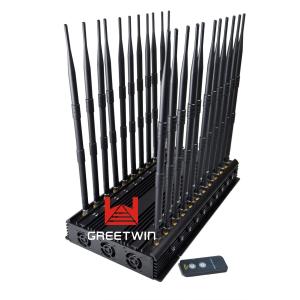 China 45W GPS L1 L2 L5 2g 3G 22 Antennas VHF UHF Jammer factory