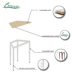 Customized Size Uplift Standing Desk with 4 Memory Presets and Assemble Video