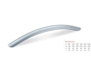 China Furniture Accessories Cabinet Drawer Kitchen Pull Handle Aluminium Pull Handle 64, 96, 128mm factory