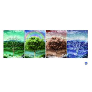 China 3D Flip Lenticular Poster Printing With 12x17 Inches Four Season Tree factory