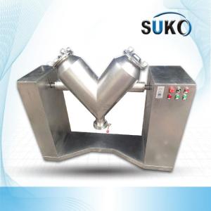 China PTFE V Type Powder Mixer Machine 100L With Smooth Operation factory