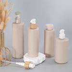 Biodegradable Wheat Straw Body Lotion Shower Gel Shampoo Bottle for Cosmetic