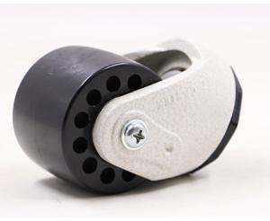 China Low Profile 670kg Polyurethane Swivel Casters With Stem Brake factory