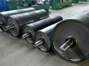 China Rubber Coating Spiral Wing Pulley Waterproof 3000mm Conveyor Belt Drum factory