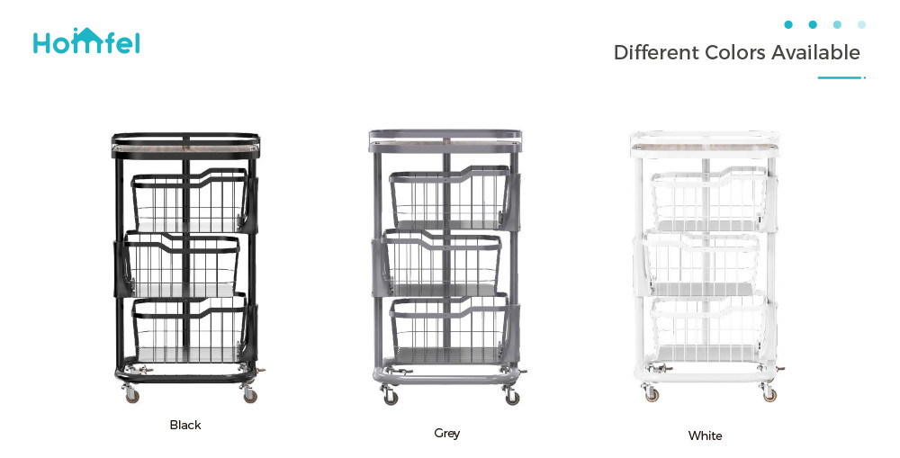 Rotating Storage Organizer Household Utility Cart Multifunctional Rolling Cart