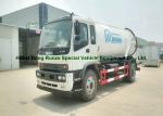 ISUZU Septic Vacuum Trucks / Sewer Suction Truck Euro 5 Engine 205HP