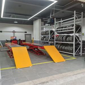China T400A Low Profile Wheel Alignment Scissor Lift For Different Car factory