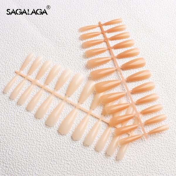 China Colored French False Nail Tips Full Cover Press on Tips for Nail Art Salon and Custom Logo factory