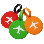 Customized made cartoon soft pvc rubber travel luggage tag