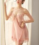 Lace Thin Style Home Clothes Sexy Nightdress Plus Size Silky Lace Women Lingerie