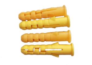 China Durable Using 8mm Expanding Plastic Anchor Yellow Color factory
