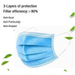 Ear Loop Children's Disposable Face Masks Blue Color With High Filtration