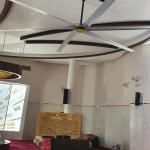 6.1m Industrial Ceiling Fan With 6 Aluminum Blades Enhances Airflow In Garment