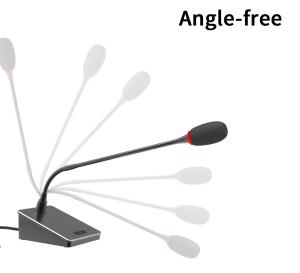 China Professional Network Audio Dante Microphone Desktop PoE 24bit For Conference Room factory