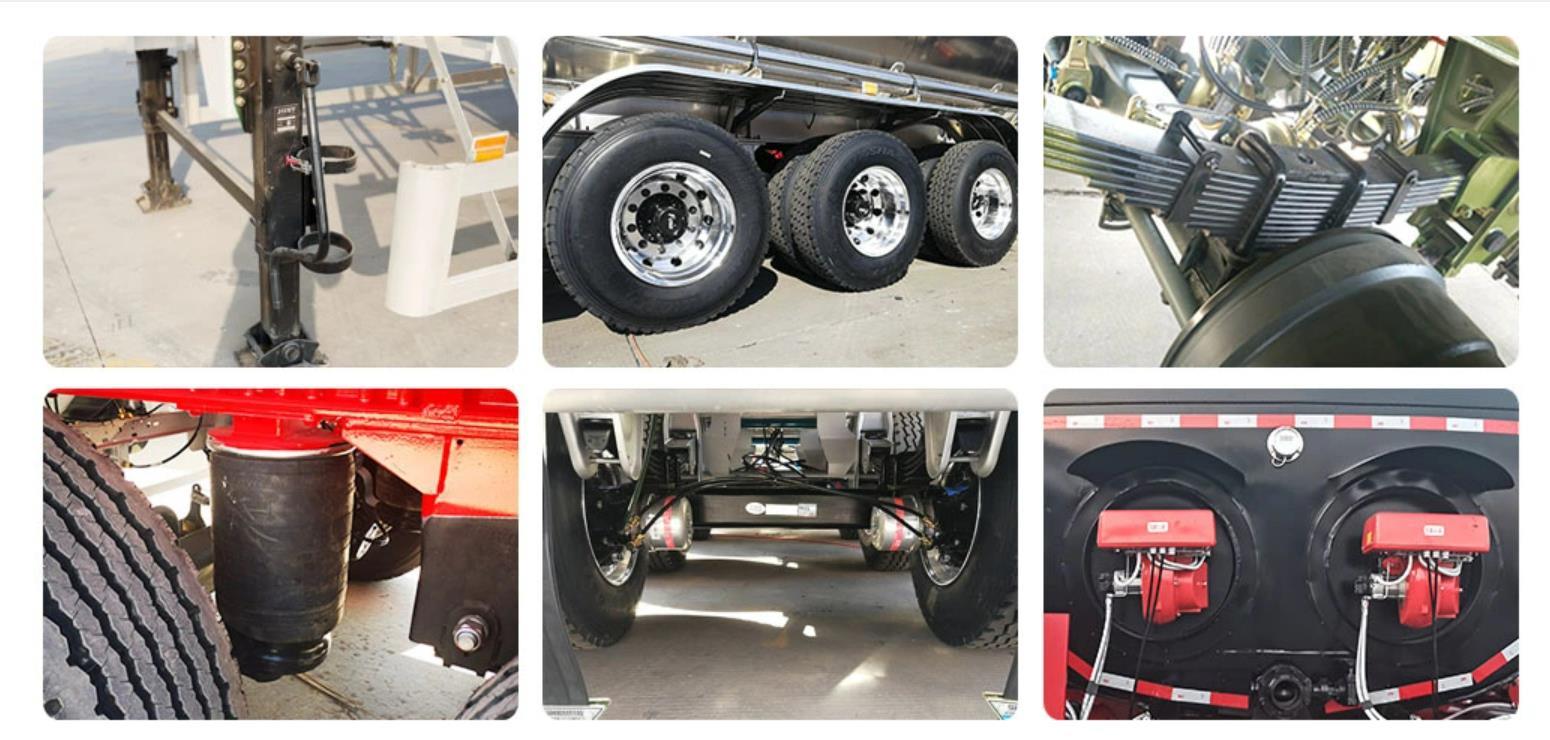 2 3 4 Axle 40000L/45000L/50000L Carbon/Aluminum/Stainless Steel Tanker Truck Trailer for Diesel/Jet/Gasoilne Transportation