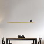 Horizontal simple restaurant chandelier modern simple LED long lamp nordic