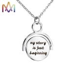 Hypoallergenic SS304 Vintage Compass Pendant Necklace