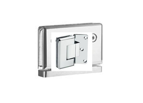 135 Degree Hinges For Frameless Shower Doors , Brass Finish Bathroom Glass Door