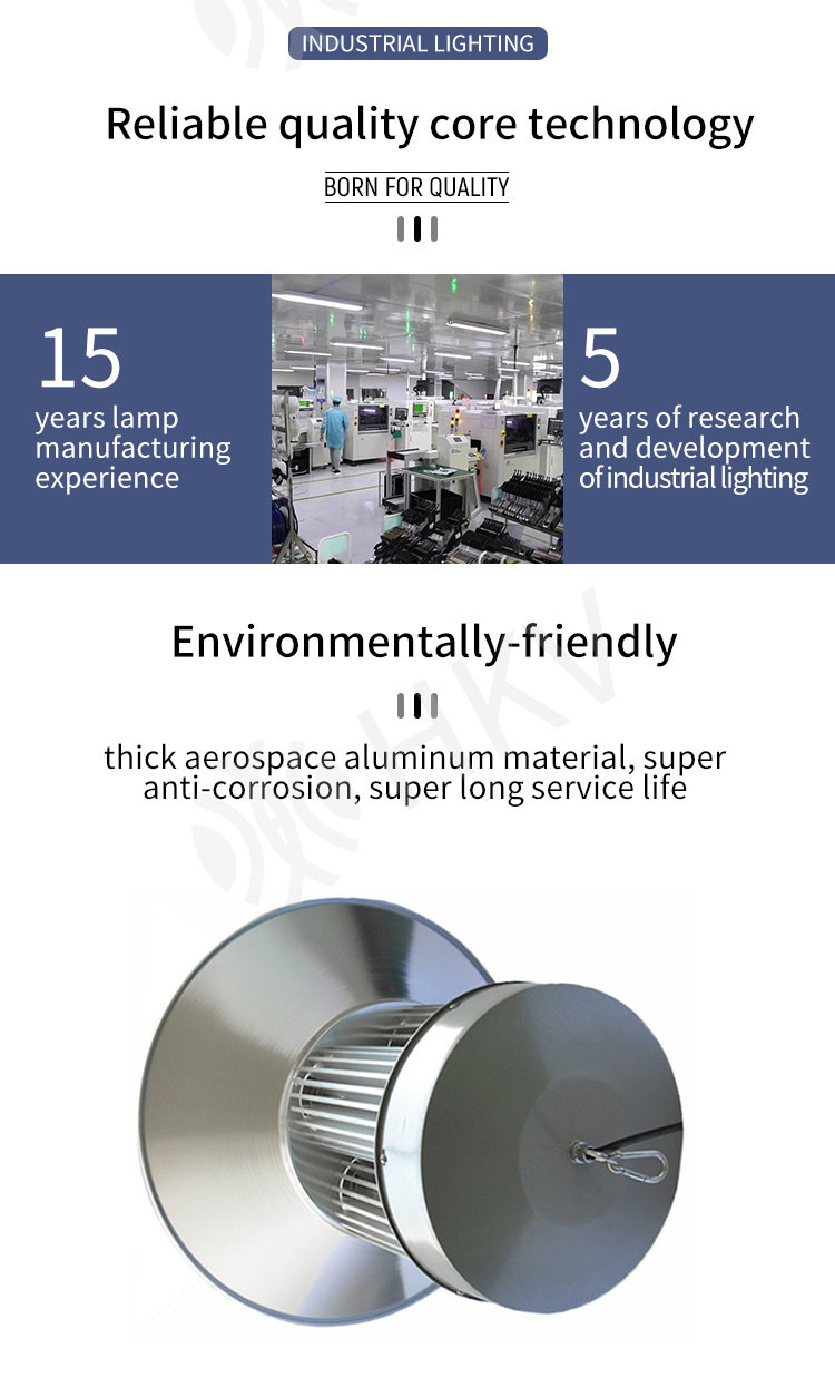 High Bay Industrial Lighting Lamp Factory Workshop Stadium Lamp 150W